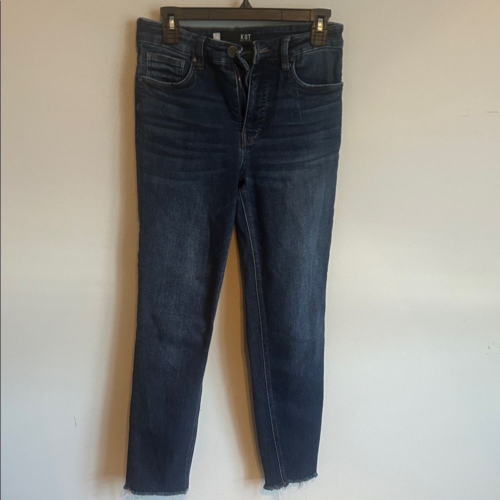 Kut from the Kloth Women's Deep Indigo Cropped Jeans